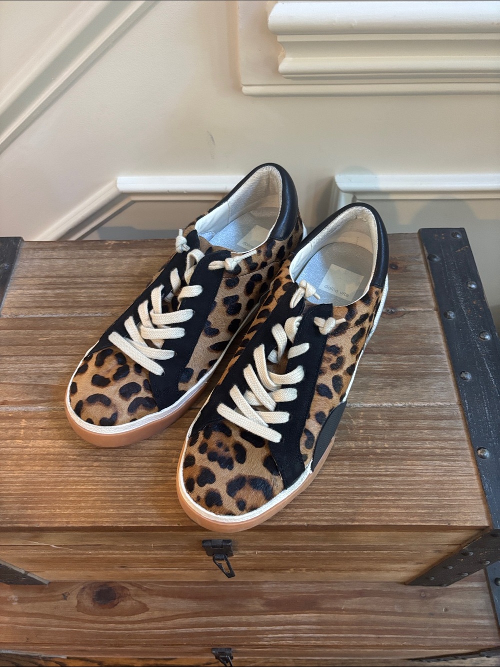 Dolce Vita Kids Leopard-Print Sneakers - Brown/Black